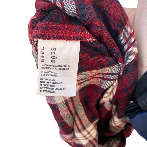 American Eagle Boyfriend Fit Super Soft Flannel XS - Picture 8 of 8